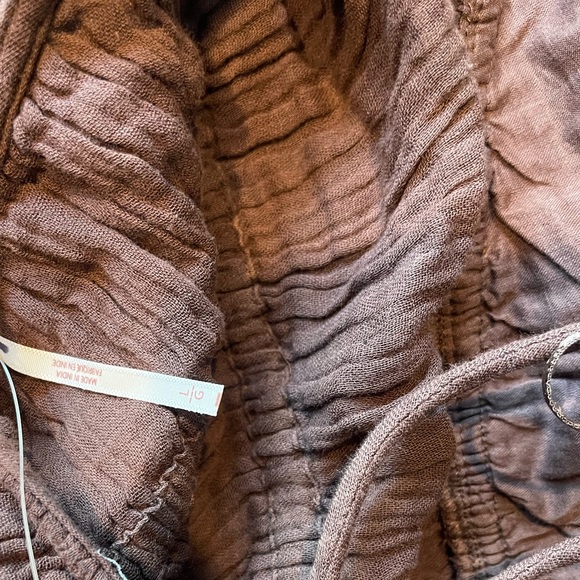 NWNT Free People Verbena Midi Dress  asymmetrical hem in chocolate Brown SZ S L - Picture 14 of 14